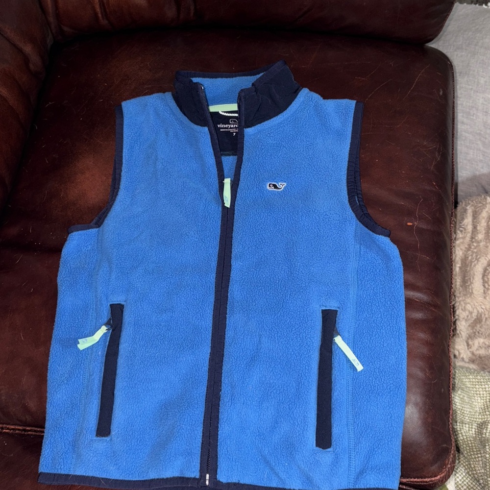 Vineyard Vines Fleece Vest girls size 7